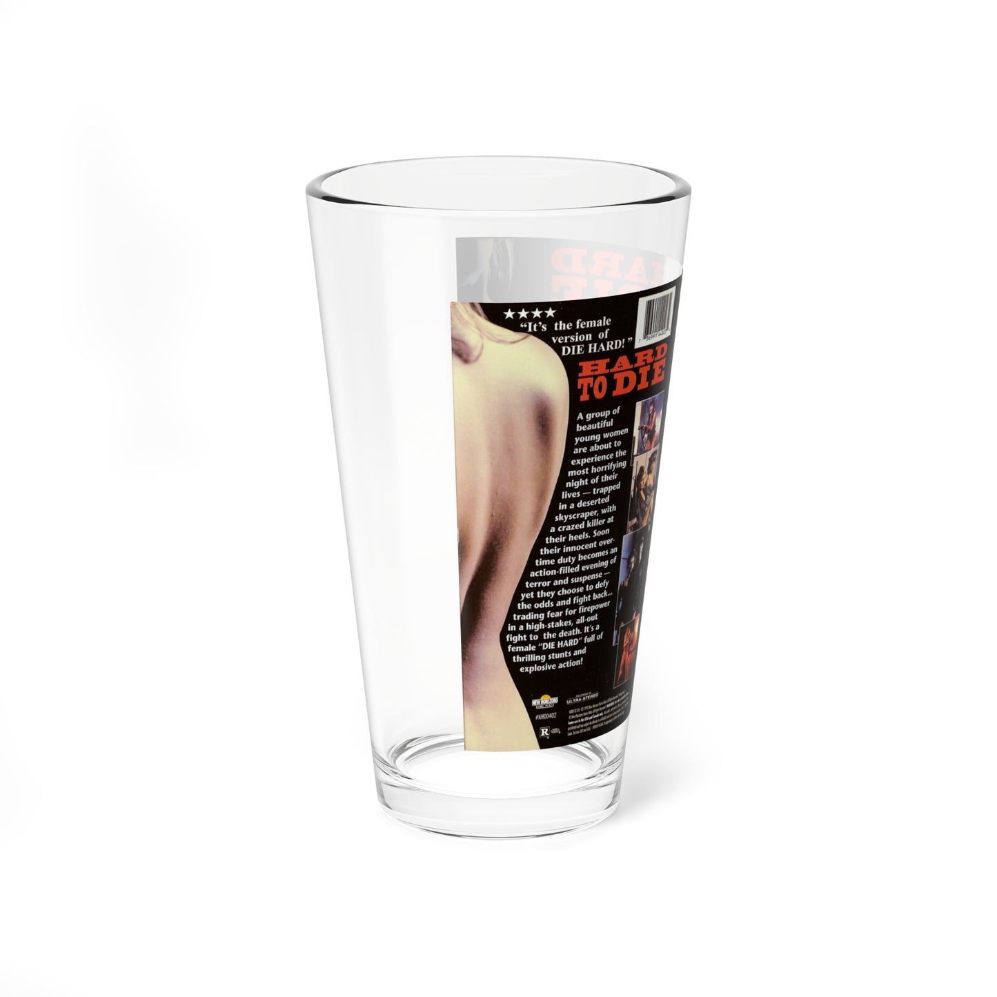 HARD TO DIE (VHS COVER) Pint Glass 16oz-Go Mug Yourself