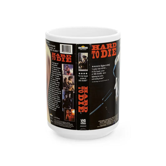 HARD TO DIE (VHS COVER) - White Coffee Mug-15oz-Go Mug Yourself