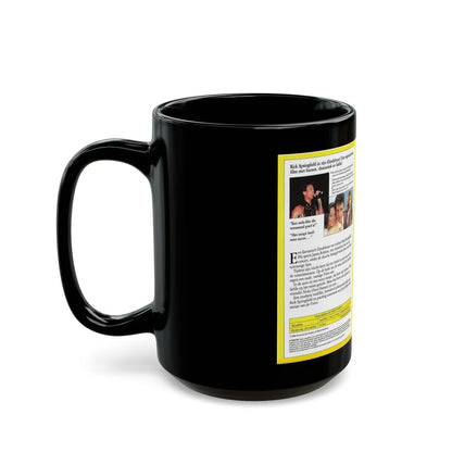 HARD TO HOLD RICK SPRINGFIELD (VHS COVER) - Black Coffee Mug-Go Mug Yourself