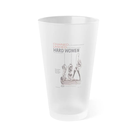 HARD WOMEN 1970 Movie Poster - Frosted Pint Glass 16oz-16oz-Frosted-Go Mug Yourself