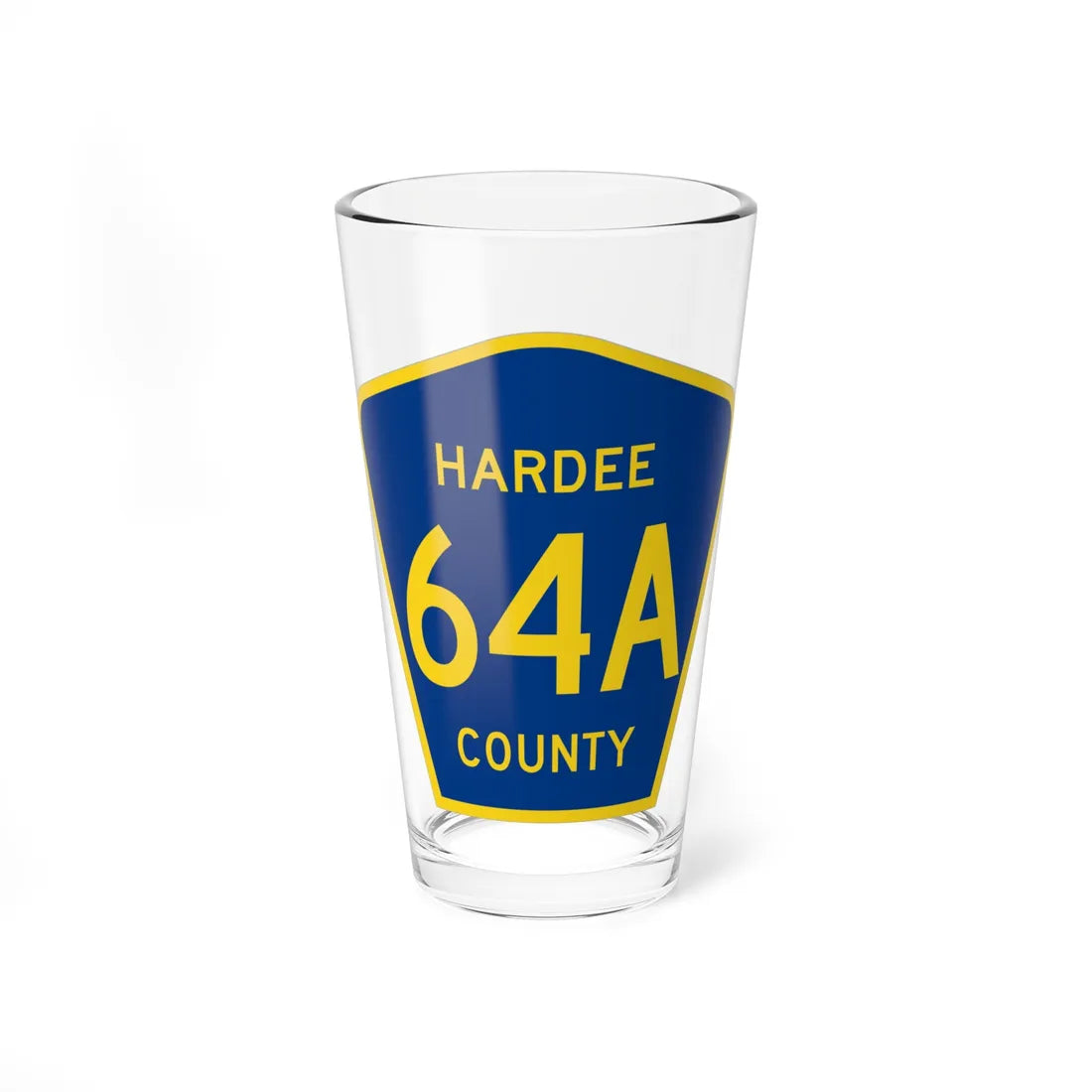 Hardee County 64A (Florida) (Road Sign) Pint Glass 16oz 16oz - Go Mug Yourself