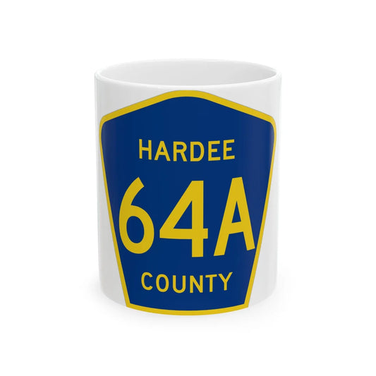 Hardee County 64A (Florida) (Road Sign) White Coffee Mug 11oz - Go Mug Yourself