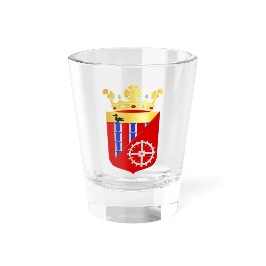 Hardinxveld Giessendam wapen (Netherlands) (Coat of Arms) Shot Glass 1.5oz 1.5oz - Go Mug Yourself