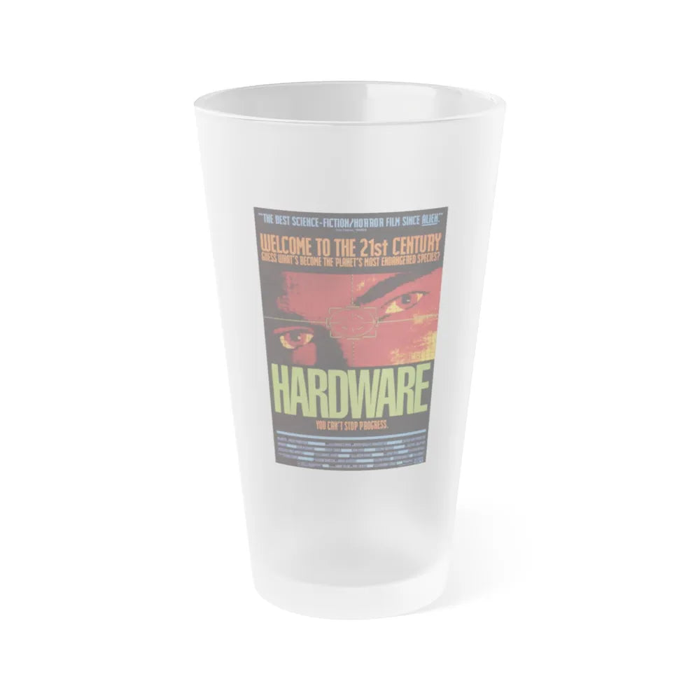 HARDWARE 1990 Movie Poster - Frosted Pint Glass 16oz-16oz-Frosted-Go Mug Yourself