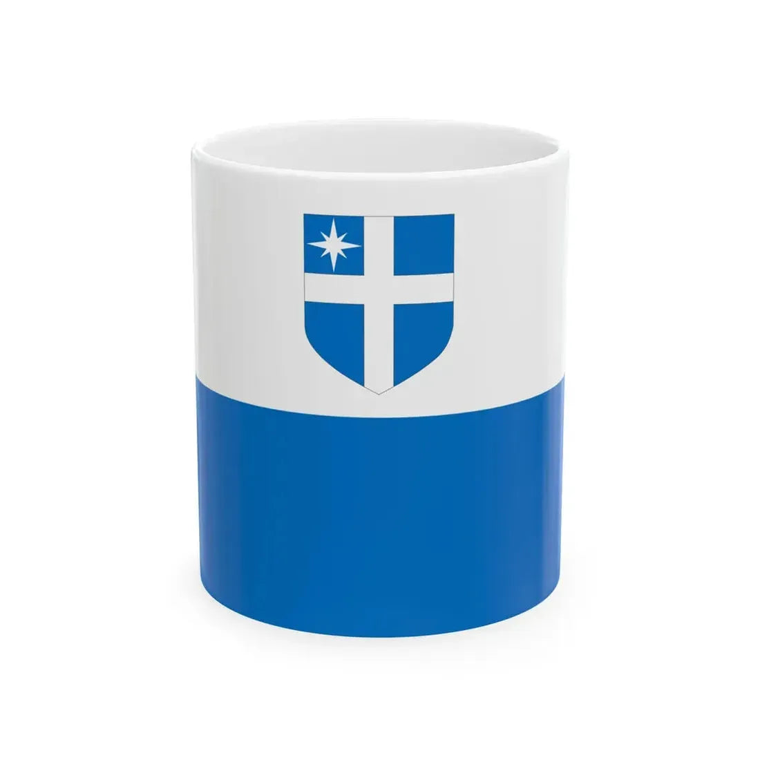 Harku valla lipp (Estonia) White Coffee Mug 11oz - Go Mug Yourself