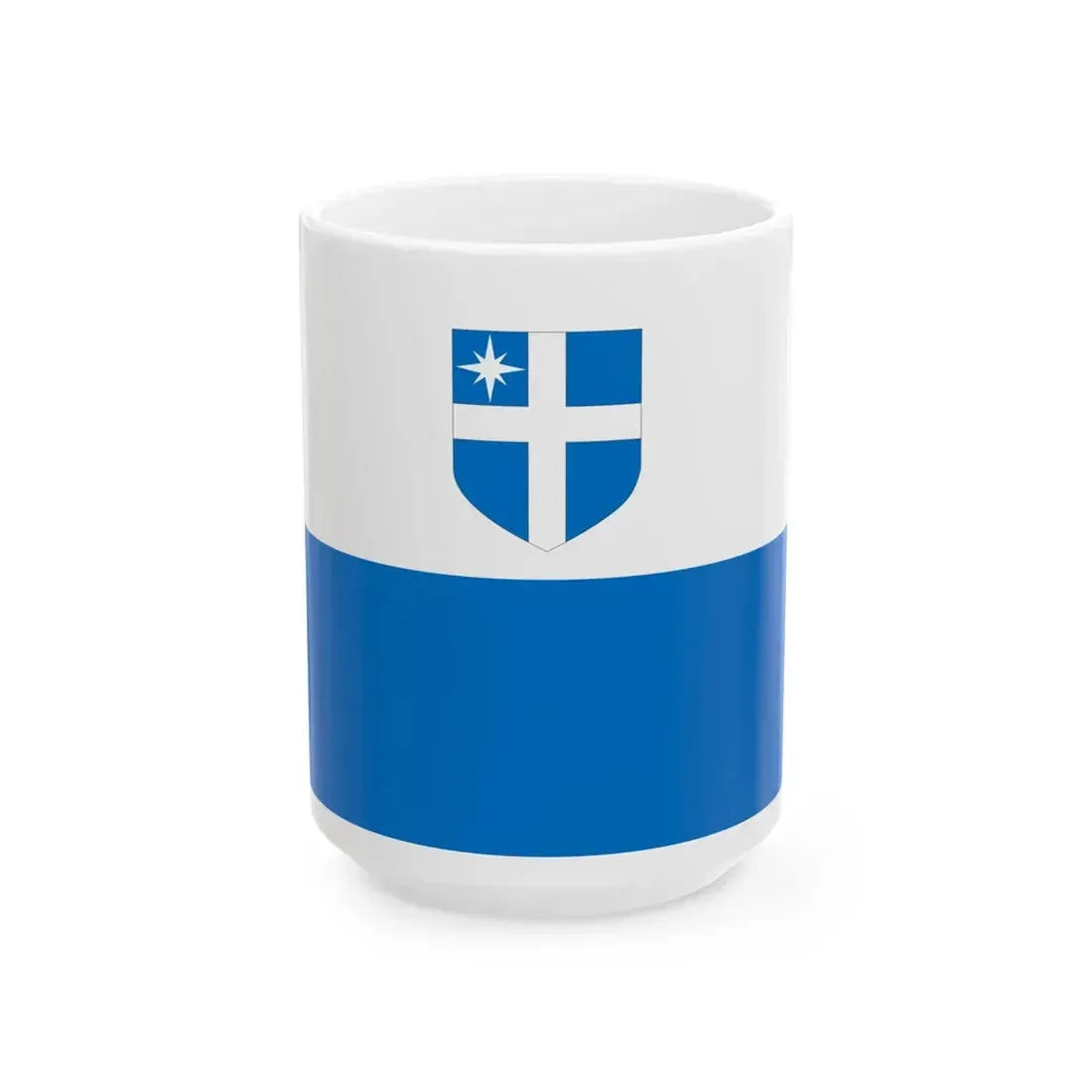 Harku valla lipp (Estonia) White Coffee Mug 15oz - Go Mug Yourself