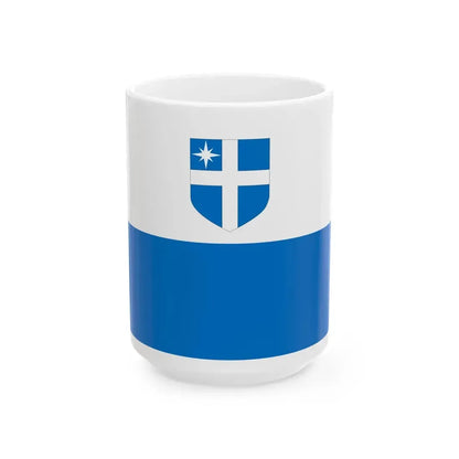 Harku valla lipp (Estonia) White Coffee Mug 15oz - Go Mug Yourself