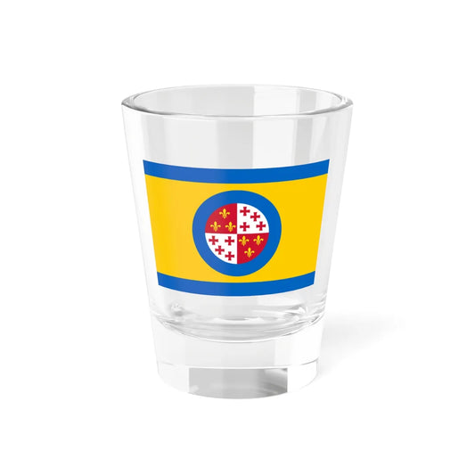 Harlingen flag (Netherlands) Shot Glass 1.5oz 1.5oz - Go Mug Yourself