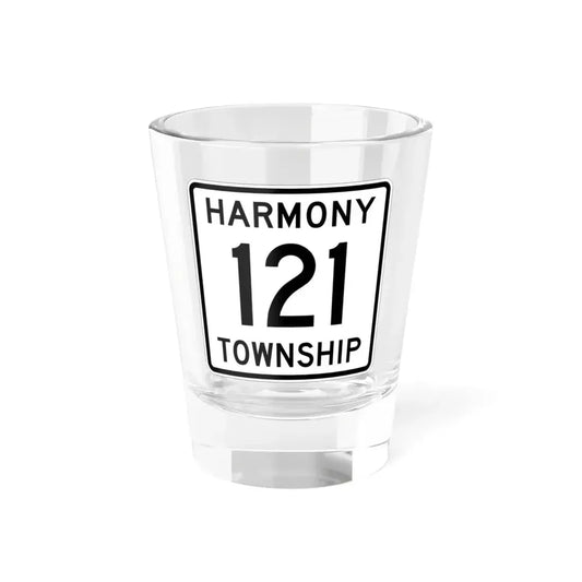 Harmony Township Route 121 Morrow County Ohio (Ohio) (Road Sign) Shot Glass 1.5oz 1.5oz - Go Mug Yourself