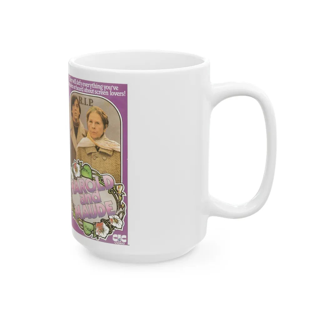 HAROLD AND MAUDE (VHS COVER) - White Coffee Mug-Go Mug Yourself