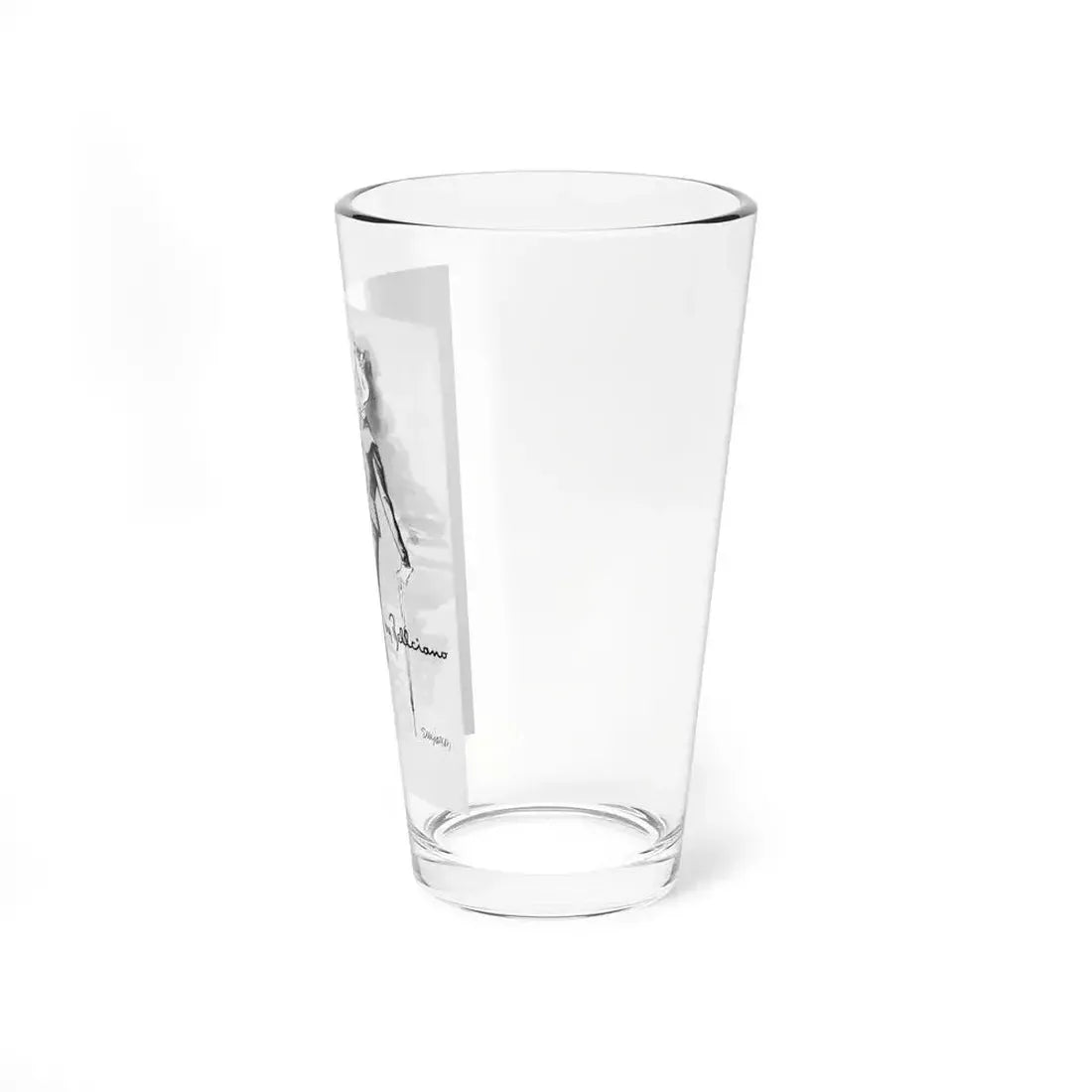 Harper's Bazaar advertisement illustration, January 1950 - Pint Glass 16oz - Go Mug Yourself