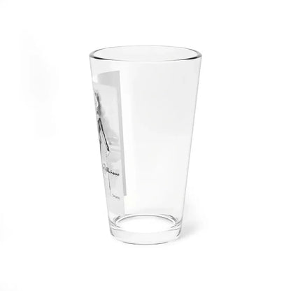 Harper's Bazaar advertisement illustration, January 1950 - Pint Glass 16oz - Go Mug Yourself