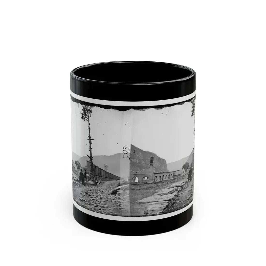 Harper's Ferry, W. Va. Ruins Of Arsenal (U.S. Civil War) Black Coffee Mug 11oz - Go Mug Yourself