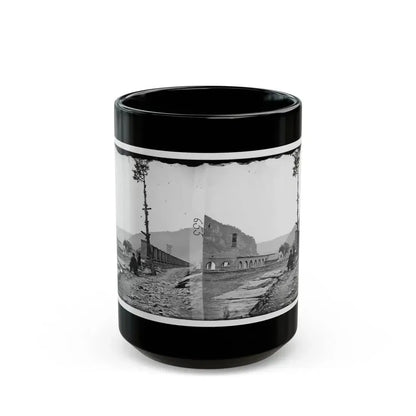 Harper's Ferry, W. Va. Ruins Of Arsenal (U.S. Civil War) Black Coffee Mug 15oz - Go Mug Yourself