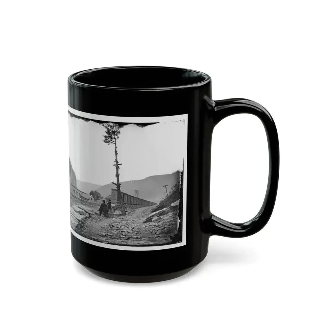 Harper's Ferry, W. Va. Ruins Of Arsenal (U.S. Civil War) Black Coffee Mug - Go Mug Yourself