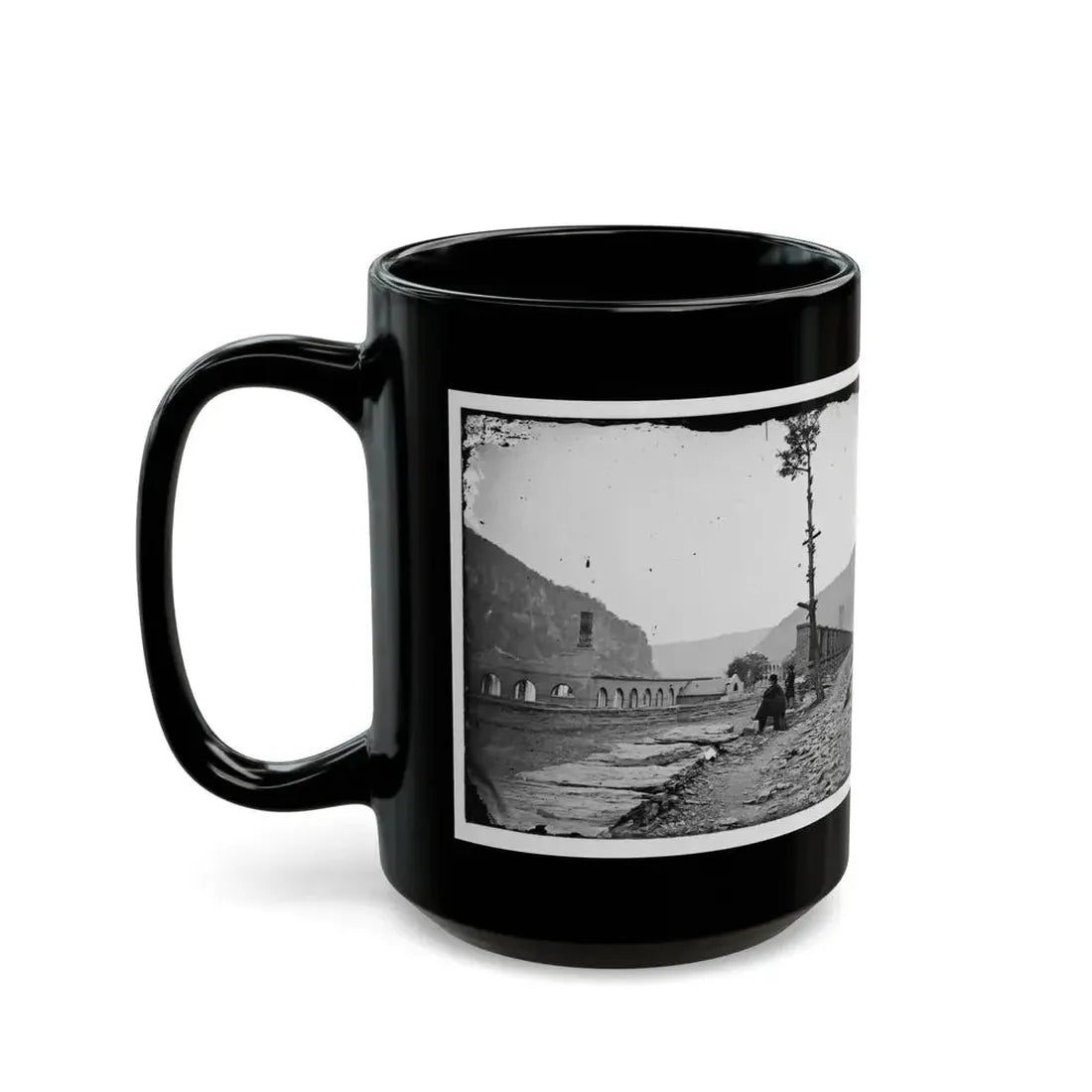 Harper's Ferry, W. Va. Ruins Of Arsenal (U.S. Civil War) Black Coffee Mug - Go Mug Yourself