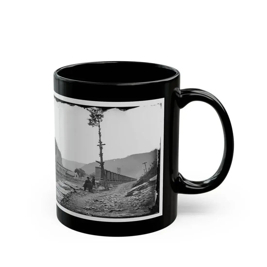 Harper's Ferry, W. Va. Ruins Of Arsenal (U.S. Civil War) Black Coffee Mug - Go Mug Yourself