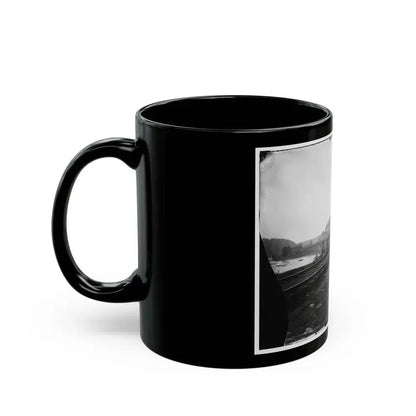 Harper's Ferry, W. Va. View Of The Town And Railroad Bridge (U.S. Civil War) Black Coffee Mug - Go Mug Yourself