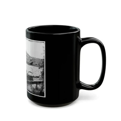 Harper's Ferry, W. Va. View Of Town; Railroad Bridge In Ruins (U.S. Civil War) Black Coffee Mug - Go Mug Yourself