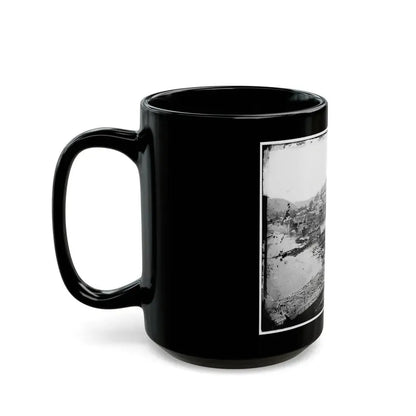 Harper's Ferry, W. Va. View Of Town; Railroad Bridge In Ruins (U.S. Civil War) Black Coffee Mug - Go Mug Yourself