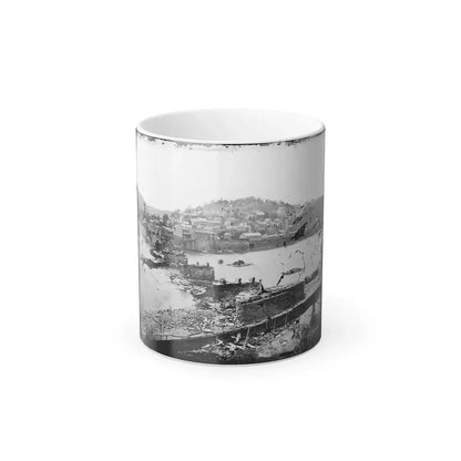 Harper's Ferry, W. Va. View of Town; Railroad Bridge in Ruins (U.S. Civil War) Color Changing Coffee Mug 11oz Default Title 11oz - Go Mug Yourself