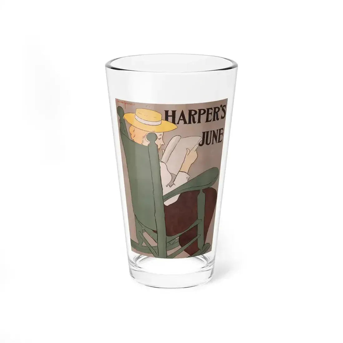 Harper's Magazine, June cover (1) - Pint Glass 16oz 16oz - Go Mug Yourself