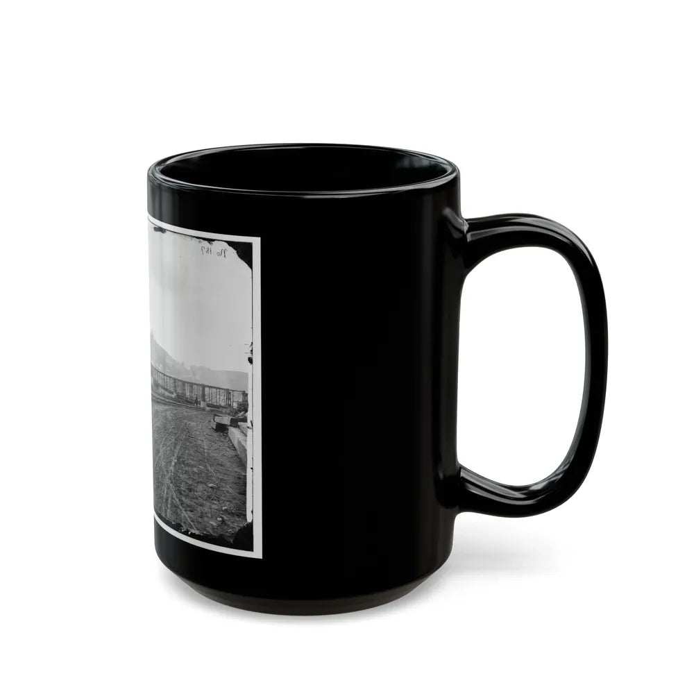 Harper's Ferry, W. Va. View Of The Town And Railroad Bridge (U.S. Civil War) Black Coffee Mug-Go Mug Yourself