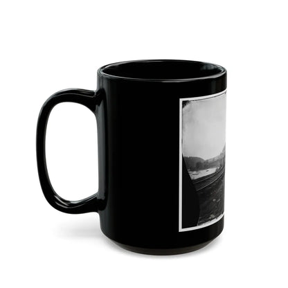 Harper's Ferry, W. Va. View Of The Town And Railroad Bridge (U.S. Civil War) Black Coffee Mug-Go Mug Yourself