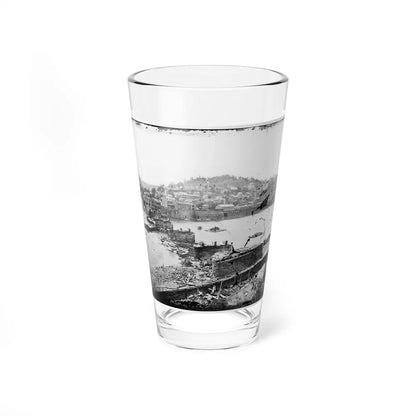 Harper's Ferry, W. Va. View Of Town; Railroad Bridge In Ruins (U.S. Civil War) Pint Glass 16oz-16oz-Go Mug Yourself