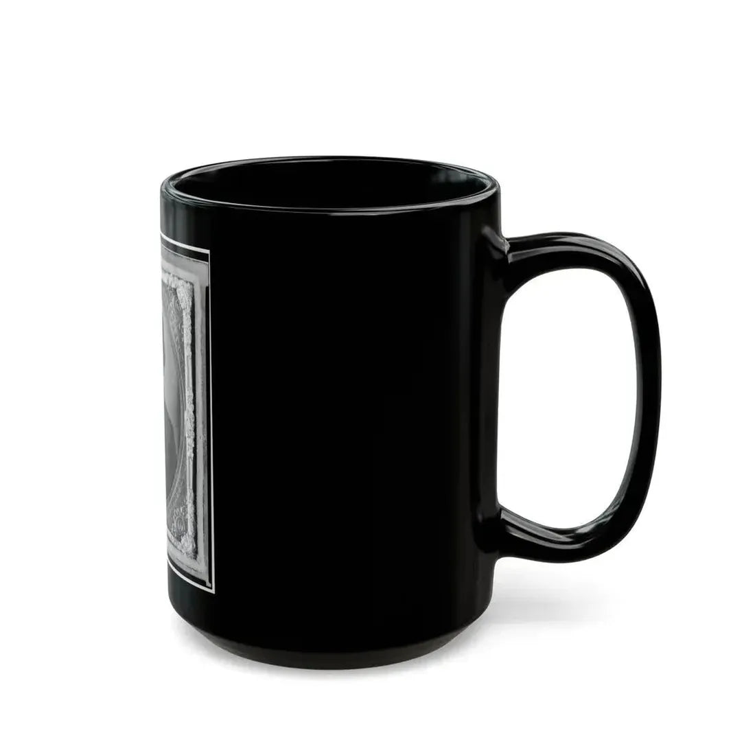 Harrison (Harry) Corbin, Pvt., U.S.A., Half-Length Portrait Facing Front (U.S. Civil War) Black Coffee Mug - Go Mug Yourself