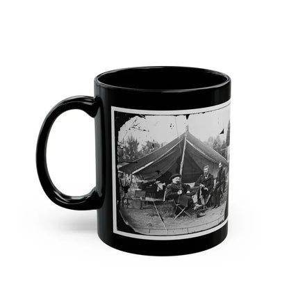 Harrison's Landing, Va. Col. Albert V. Colburn, Col. Delos B. Sacket, And Gen. John Sedgwick (U.S. Civil War) Black Coffee Mug - Go Mug Yourself