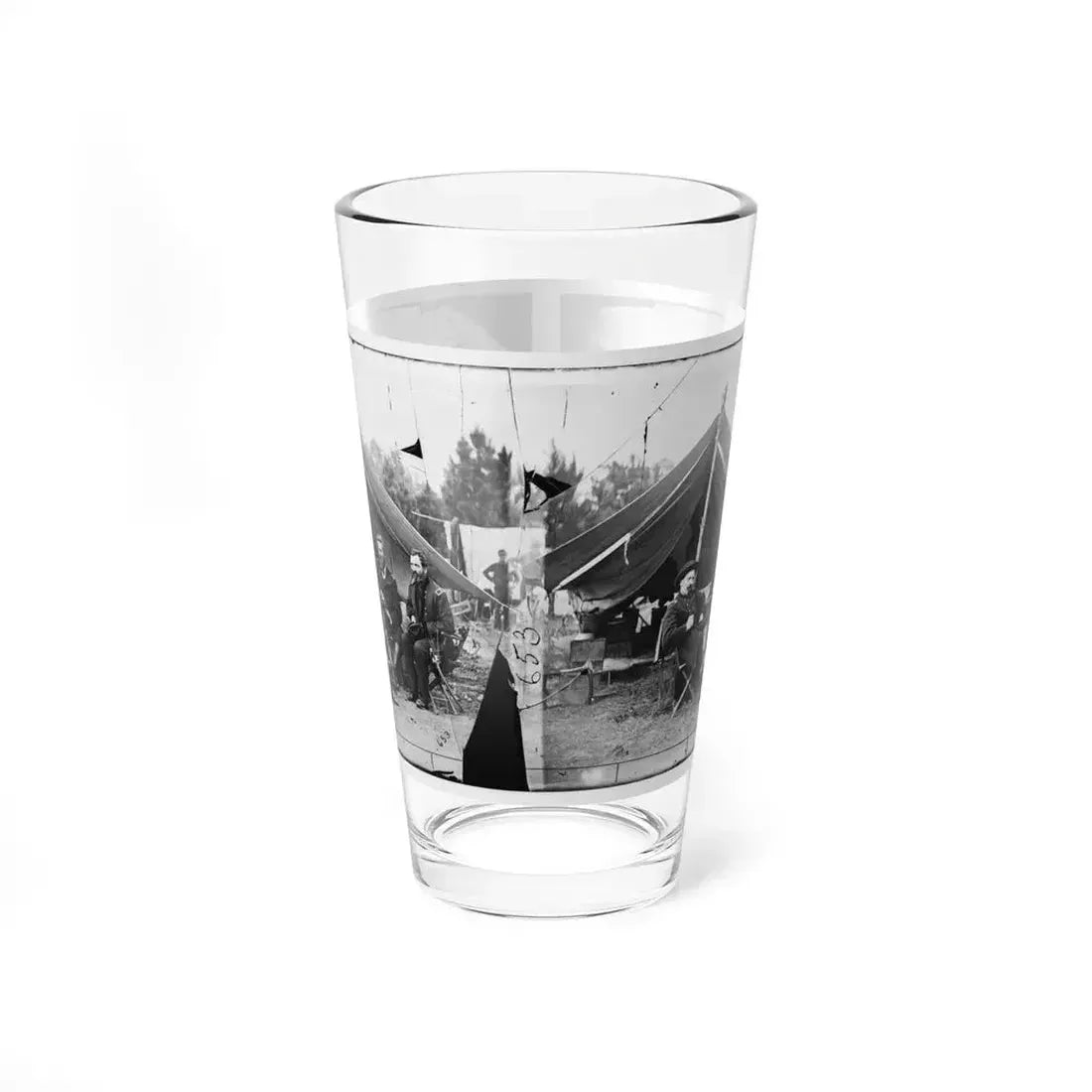 Harrison's Landing, Va. Col. Albert V. Colburn, Col. Delos B. Sacket, And Gen. John Sedgwick (U.S. Civil War) Pint Glass 16oz 16oz - Go Mug Yourself