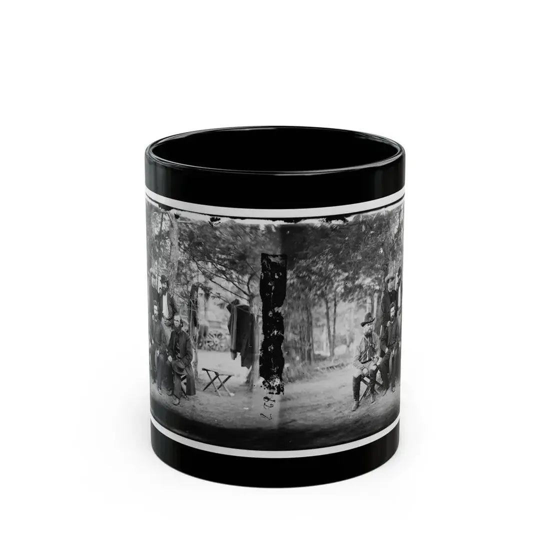 Harrison's Landing, Va. Group Of The Irish Brigade (U.S. Civil War) Black Coffee Mug 11oz - Go Mug Yourself