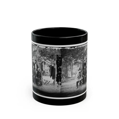 Harrison's Landing, Va. Group Of The Irish Brigade (U.S. Civil War) Black Coffee Mug 11oz - Go Mug Yourself