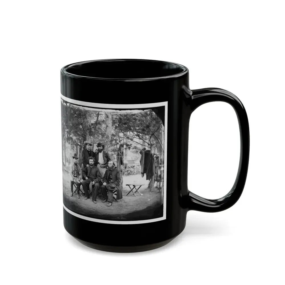 Harrison's Landing, Va. Group Of The Irish Brigade (U.S. Civil War) Black Coffee Mug - Go Mug Yourself