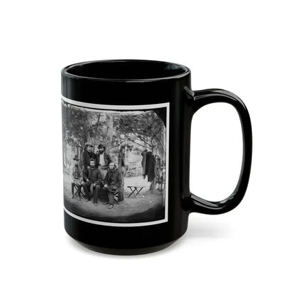 Harrison's Landing, Va. Group Of The Irish Brigade (U.S. Civil War) Black Coffee Mug - Go Mug Yourself