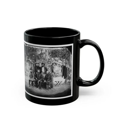 Harrison's Landing, Va. Group Of The Irish Brigade (U.S. Civil War) Black Coffee Mug - Go Mug Yourself