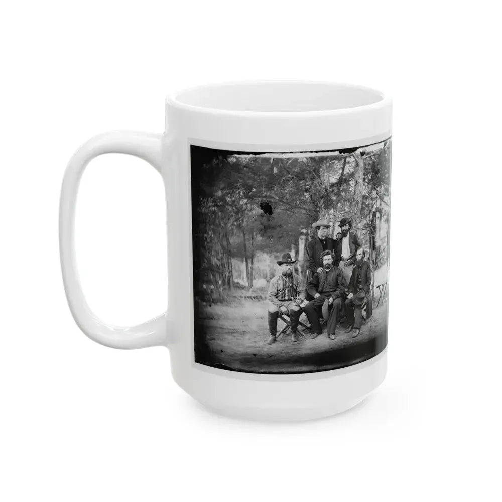 Harrison's Landing, Va. Group Of The Irish Brigade (U.S. Civil War) White Coffee Mug - Go Mug Yourself