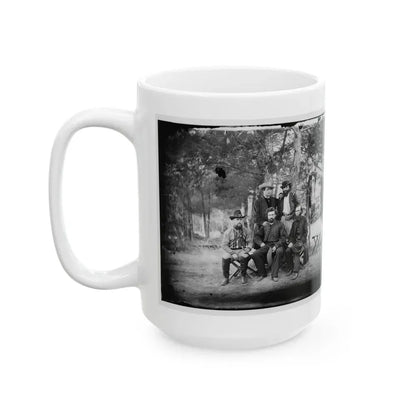 Harrison's Landing, Va. Group Of The Irish Brigade (U.S. Civil War) White Coffee Mug - Go Mug Yourself