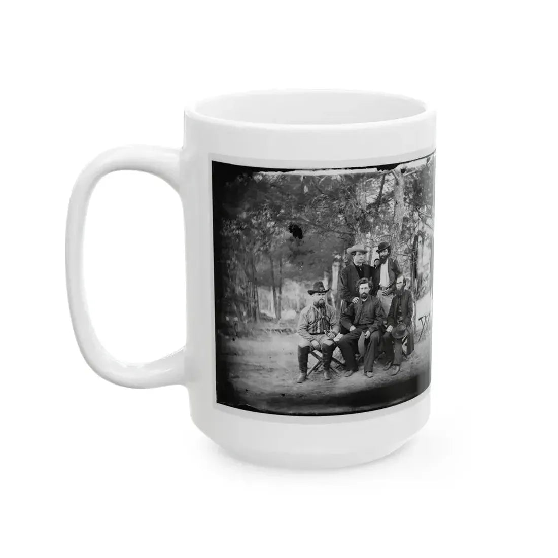 Harrison's Landing, Va. Group Of The Irish Brigade (U.S. Civil War) White Coffee Mug - Go Mug Yourself