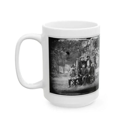 Harrison's Landing, Va. Group Of The Irish Brigade (U.S. Civil War) White Coffee Mug - Go Mug Yourself