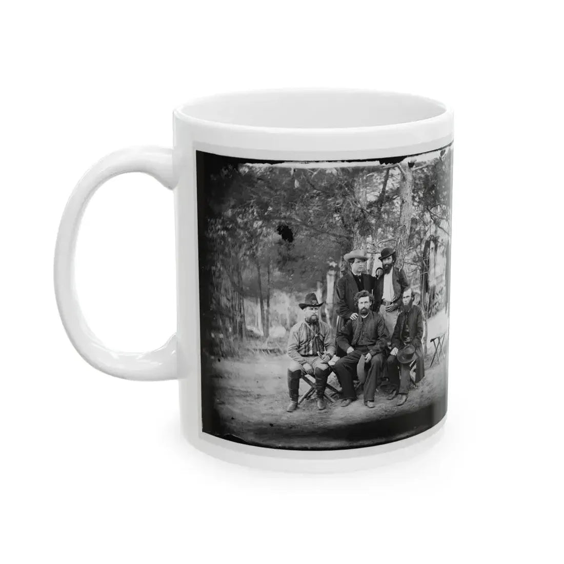 Harrison's Landing, Va. Group Of The Irish Brigade (U.S. Civil War) White Coffee Mug - Go Mug Yourself