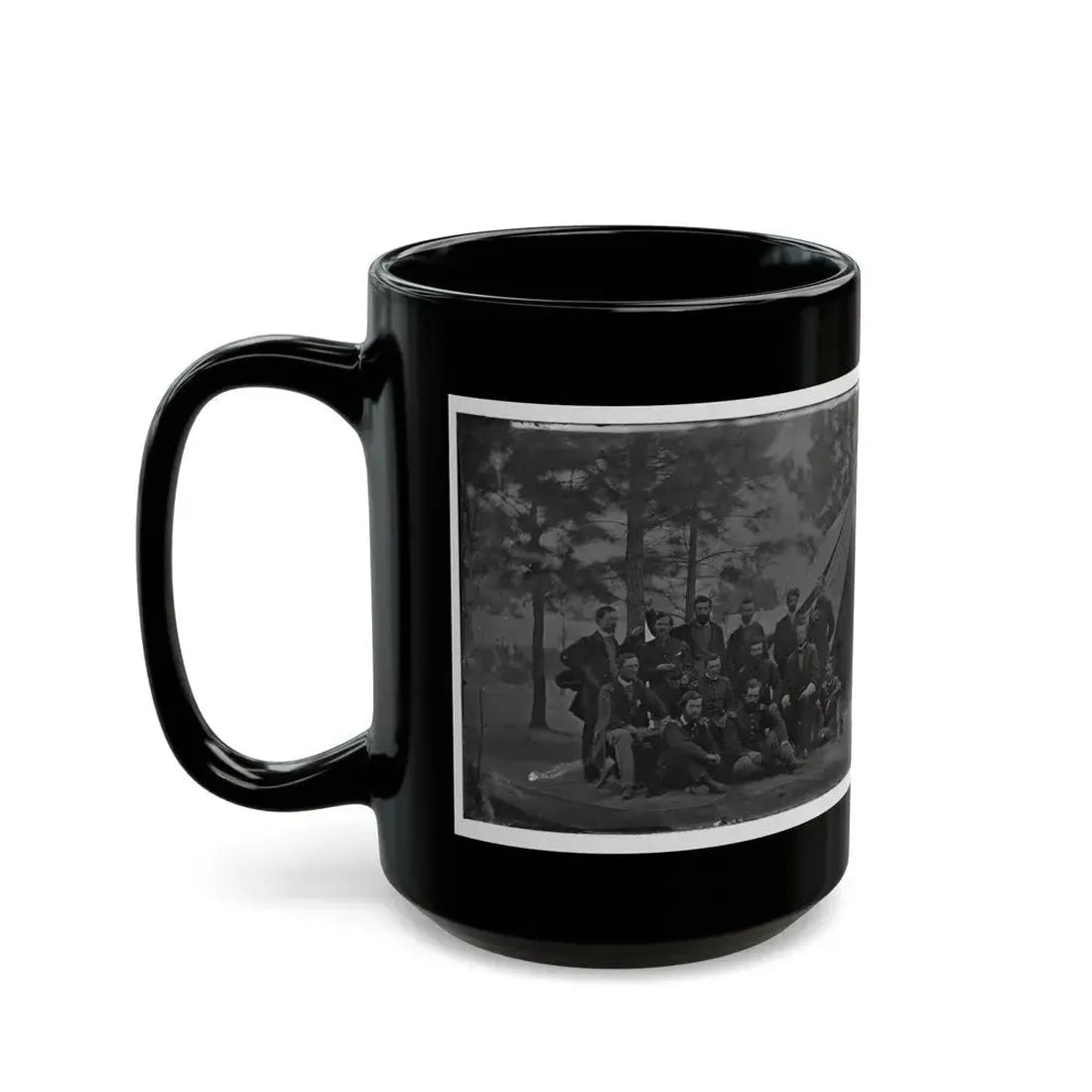 Harrison's Landing, Va. Members Of The Class Of 1860, U.S. Military Academy (U.S. Civil War) Black Coffee Mug - Go Mug Yourself