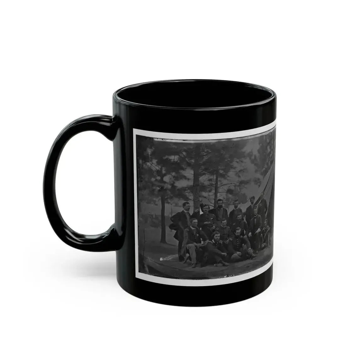 Harrison's Landing, Va. Members Of The Class Of 1860, U.S. Military Academy (U.S. Civil War) Black Coffee Mug - Go Mug Yourself