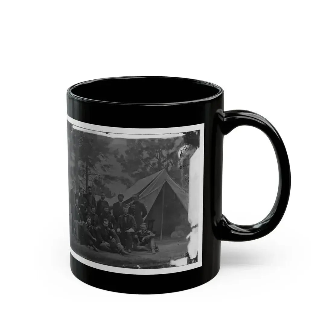 Harrison's Landing, Va. Members Of The Class Of 1860, U.S. Military Academy (U.S. Civil War) Black Coffee Mug - Go Mug Yourself