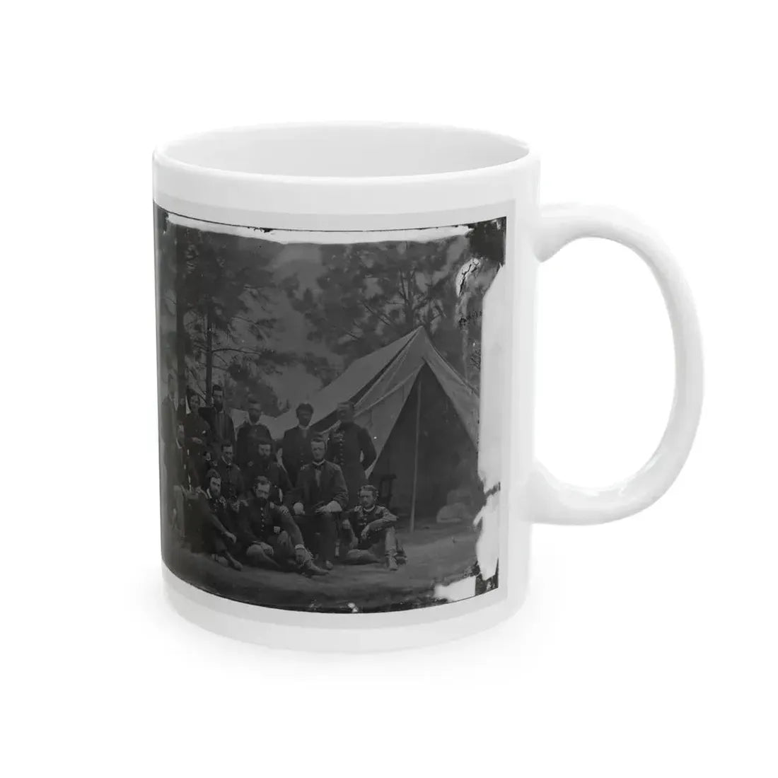 Harrison's Landing, Va. Members Of The Class Of 1860, U.S. Military Academy (U.S. Civil War) White Coffee Mug - Go Mug Yourself