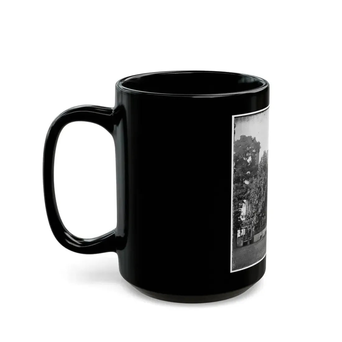 Harrison's Landing, Va., Vicinity. Westover House (U.S. Civil War) Black Coffee Mug - Go Mug Yourself