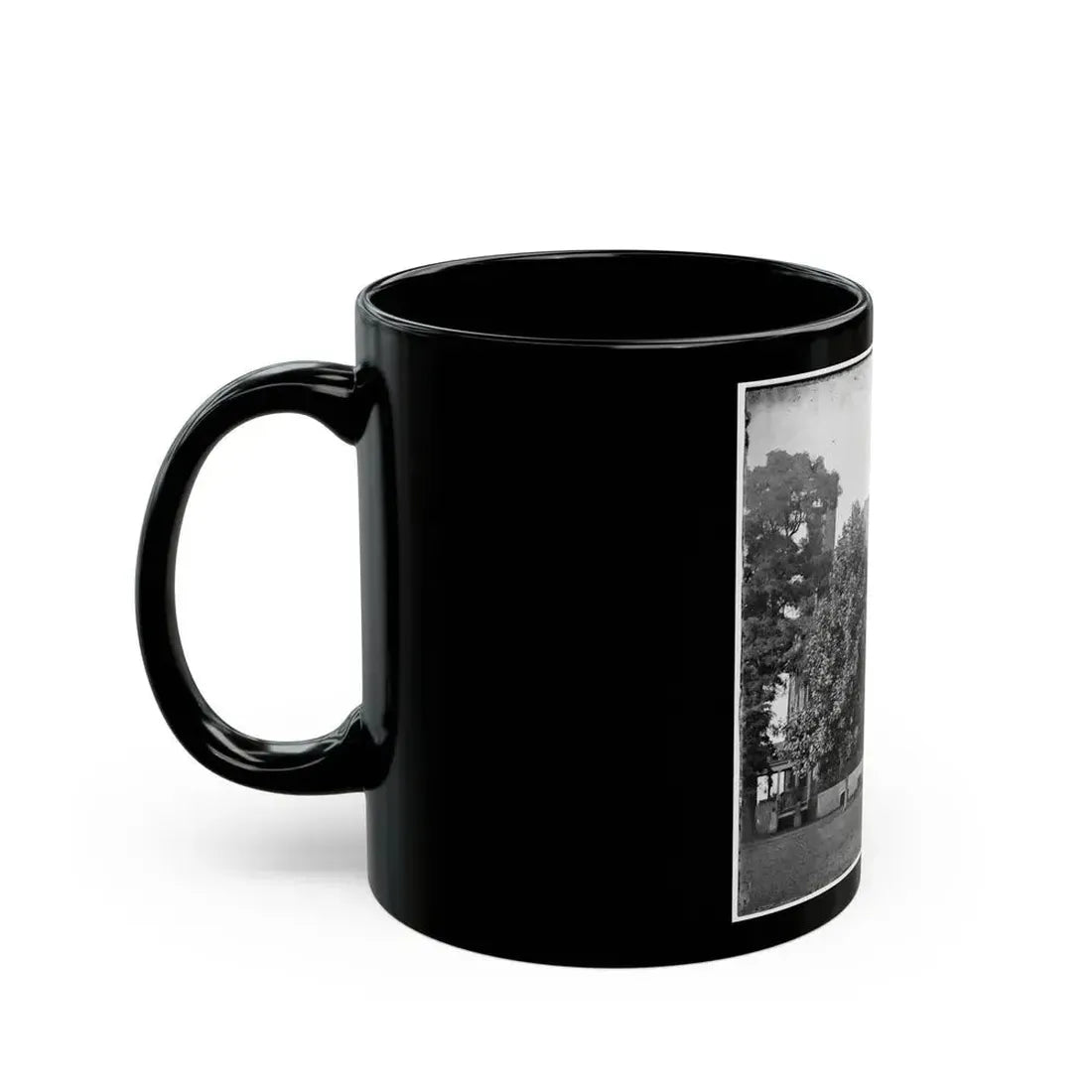Harrison's Landing, Va., Vicinity. Westover House (U.S. Civil War) Black Coffee Mug - Go Mug Yourself