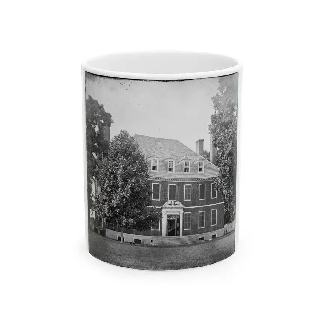 Harrison's Landing, Va., Vicinity. Westover House (U.S. Civil War) White Coffee Mug 11oz - Go Mug Yourself