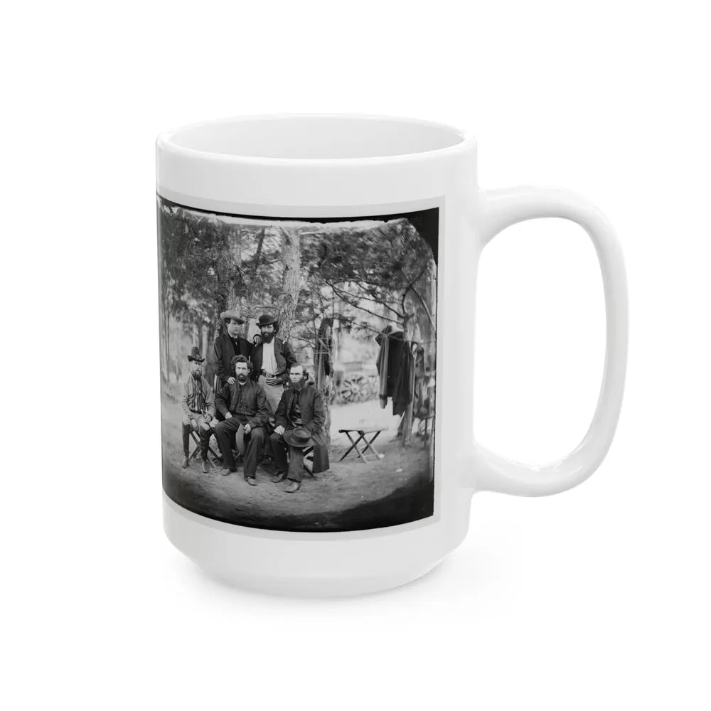 Harrison's Landing, Va. Group Of The Irish Brigade (U.S. Civil War) White Coffee Mug-Go Mug Yourself